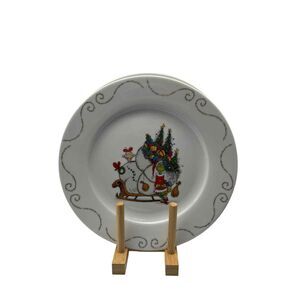 Dr Seuss The Grinch Dinner Plates With Sleigh Set of 4